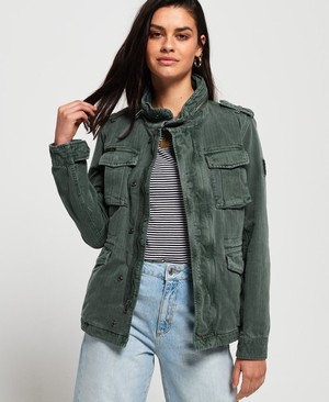 Superdry Kiona Rookie Pocket Női Kabát Zöld | KTJPE6892